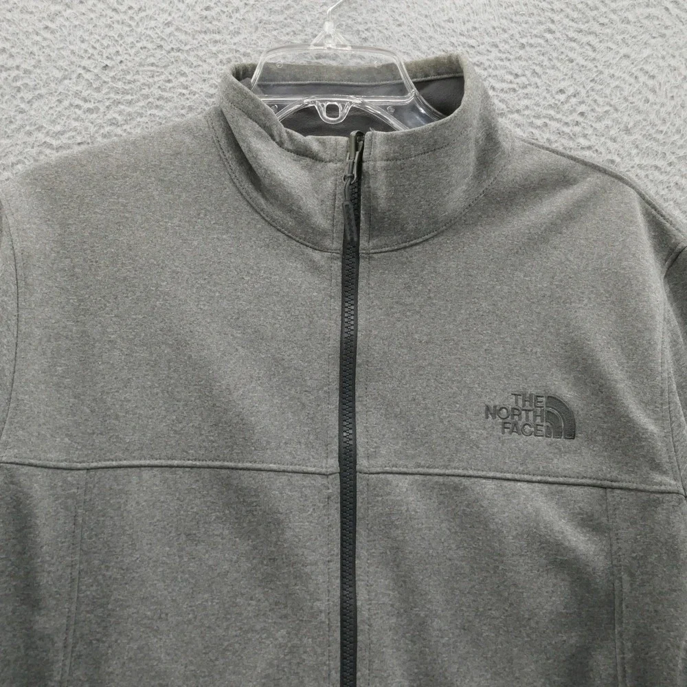 The North Face Mens Windwall Jacket‎ Small Gray Zip Pockets Hiking Active